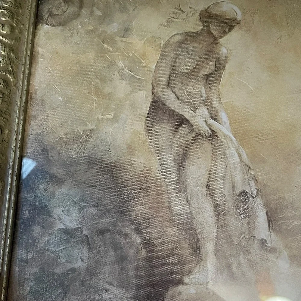 2 Large Framed Sepia-Toned Beautiful Prints By Artist Albene Hristova
